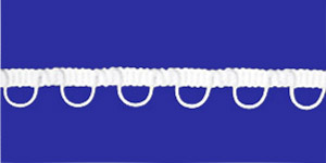 Gomblyuk  bortni 500.- Ft./méter - WHITE (fehér)